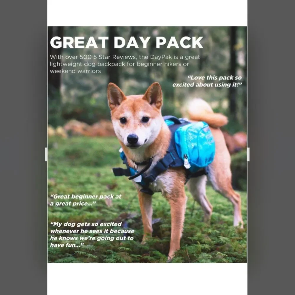 Final sale -New #2 Dog backpack ( 30-50Ibs )